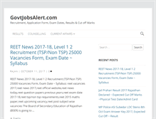 Tablet Screenshot of govtjobsalert.com